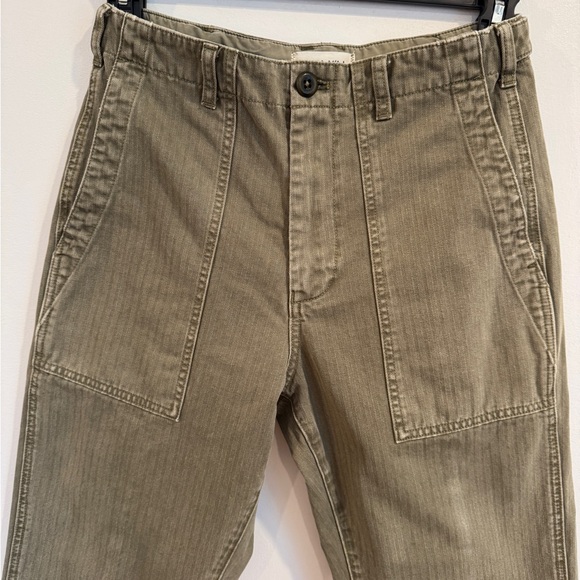 Alex Mill Olive Neil Chinos in herringbone - Picture 4 of 8